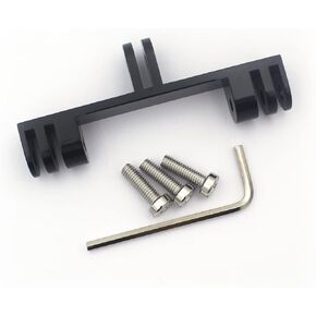 Aluminum Dual Twin Mount Adapter for GoPro 11/10/9/8/7/6/5 Black,Session 5/4 Action Cameras