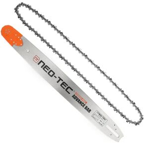 NEO-TEC 24/25inch Laminated Chainsaw Guide Bar Saw Chain Combo 3/8 Pitch 0.375 Chain Pitch 0.063 Chain Gauge 84DL for Oregon 243RNDD025 Fit for Stihl MS660 381 066 with 0.063 Gauge Chain