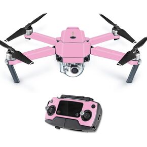 MightySkins Skin Compatible with DJI Mavic Pro Quadcopter Drone - Solid Pink | Protective, Durable, and Unique Vinyl Decal wrap Cover | Easy to Apply, Remove, and Change Styles | Made in The USA