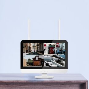 Hiseeu Wireless 10Ch Network Video Recorder ، 2.4G/5G WiFi ، 7/24 ساعة التسجيل ، اكتشاف المنطقة ، العمل مع HISEU Single Camera