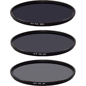 ICE CO Slim 3 Filter Set 72mm MC ND8 ND64 ND1000 Neutral Density ND 3,6,10 Stop 16 Layer Nano Multi-Coated Optical Glass 72