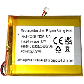 5600mAh 3.7v Rechargeable Battery Replacement for HelloBaby HB6588 Video Baby Monitor