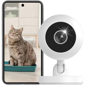 Yoidesu Indoor Security Camera, 1080P HD Baby Camera Monitor with Two Way Audio, Home Surveillance Camera for Dog Baby Elder Pan Tilt, Remote Viewing Night Vision Motion