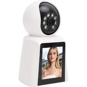 Baby Monitor with Camera and Audio, Indoor Smart Security Camera for Baby Elder Dog Pet, 1080p HD Video, 2 Way Talk, Motion Detection, lvv Smart App Control