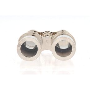 HomeRoots 5" Brass Aluminum Hand Painted Decorative Binocular Tabletop Sculpture
