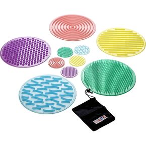 TickiT Silishapes Sensory Circles - in Home Learning Toy for Calming Sensory Play - Set of 10 - Assists Autistic Toddlers & Children