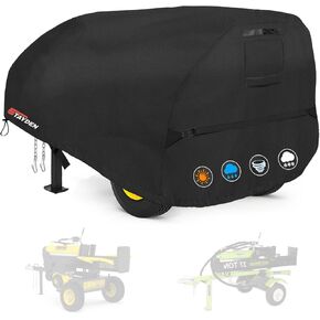 Log Splitter Cover Waterproof 1200D ,Tear Resistance Wood Splitter Cover, All Wather Proof 15-45 Ton Log Splitter Accessor