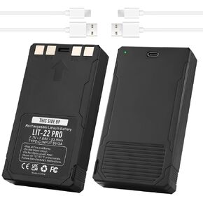 New 2-Pack LIT-22 Pro Rechargeable Battery Compatible with SPYPOINT LIT-22 Battery, Replacement for Cellular Trail Camera Flex-M, FLEX-S, Flex-G36, Flex-Plus Battery 7.7V 7000mAh, Include Type-C Cable