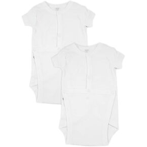 Spasilk baby-girls 2 Pack Cotton Short Sleeve Wrap Bodysuits