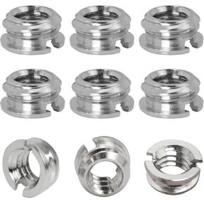 10PCS Photo Tripod 1/4 to 3/8 Adapter Screws Length 5mm Conversion Adapter Screws Nut Caps for Tripod Heads Ball Heads Monopods Lamp Stands Cameras