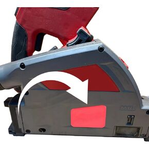 Track Saw Arbor Dust Cover Parts for Milwaukee M18 Track Saw, Enhances Dust Extraction Efficiency Red 1 Pcs