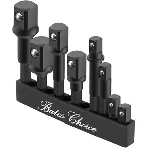 مجموعة محول Sockets Bates- التأثير ، 8 أجهزة كمبيوتر ، 1/4 "، 3/8" ، 1/2 "، محول سداسي سداسي ، 3/8 محول لمجموعة مقبس برنامج التشغيل ، مجموعة مقبس الحفر المؤثر ، مجموعة محول مقبس التأثير ، مجموعة محول مقبس التأثير