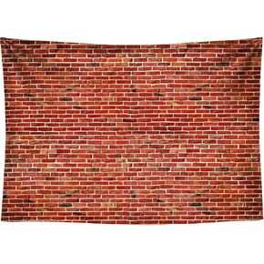 Red Brick Wall Backdrop for Friends Themed Party Decorations, Rustic Brick Wall Texture Background for Baby Shower Birthday Party Wedding Graduation Home Decoration, Valentine's Day Wedding 7x5ft