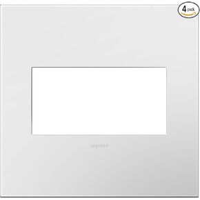 Legrand adorne 2 Gang Wall Plate 4 Pack Glossy White / AWP2GWH4-4PK