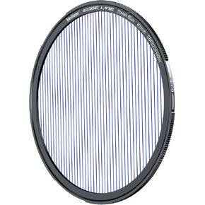 Edge Magnetic 82mm Streak Blue Filter, Swift Pattern Identification, Blue Anamorphic Flare, Compatible with 49mm to 82mm Lenses via Mars (Gold)