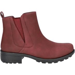 by Easy Street Womens Koko Pull On Boots Low Heel 1-2" - Red - Size 10 W