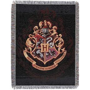 Northwest Woven Tapestry Throw Blanket, 48" x 60", Hogwarts Decor