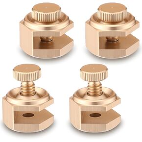 4 Pack Stair/Square Gauge Set for Framing Square, Stair Stringer Layout Tool for Circular Saw, Carpentry Squares and Rafter Layout, Aluminum Alloy Stair Gauge Tool