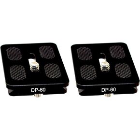 2 Pack DP-60 60mm QR Lens/Camera Body Plate Arca & RRS Compatible w D-Ring Desmond