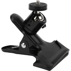 Tripod Camera Clip Holder Mount with 360 Degree Rotate Ball Head 1/4in Screw for Laptop Tripod Camera Mount Clip for DSLR Video Photofor Shoot Studio