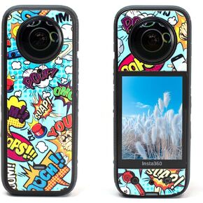 Insta 360 X3 Camera Waterproof Skin Compatible with Insta 360 X3 Action Camera (Black Magic)