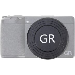 FocusFoto Aluminum Alloy Lens Cap Cover for Ricoh GR IIIx, GR IIIx HDF, GR III, GR III HDF and GR II Camera – Premium Metal Protection with Soft Interior