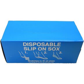 One Gross (144) Disposable Black single use try on sock