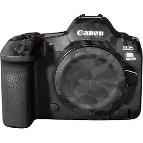 Camera Skin for Canon EOS R5 Mark II Protective Sticker Camouflage Black Skin Decals for EOS R5 Mark II Full Wrapped Film Anti-Scratch Protection