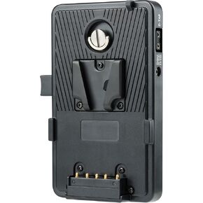VILTROX V Mount Battery Plate, V-Mount Battery Bracket Plate, 14.8V/ 2.5A-5.5A DC, D-tap Output
