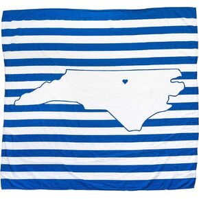 TWIG & BALE Durham North Carolina Duke Baby Blanket Organic Cotton Muslin Swaddle Blanket - 47" x 43" - Fans of Duke Baby Gift for Boys Girls Newborn Receiving Blanket
