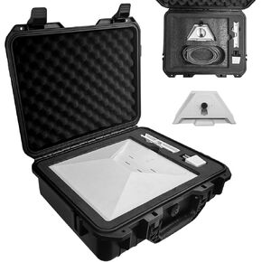 Starlink Mini Case, Waterproof Hard Case Made of PP with Pre-Cut Foam for Starlink Mini Devices and Starlink Mini Accessories (Green)