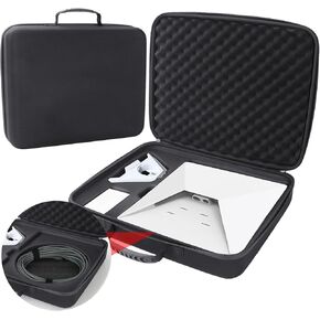 Travel Carrying Case for Starlink Mini - Customized for Dish, Kickstand, Power Adapter, Pipe Adapter, Cables & More Storage - Shock and Anti-dust & Water