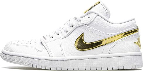 Jordan Wmns Air 1 Low Se White Metallic Gold Womens Cz4776 100 - الحجم in Kuwait