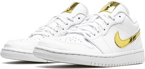 Jordan Wmns Air 1 Low Se White Metallic Gold Womens Cz4776 100 - الحجم in Kuwait