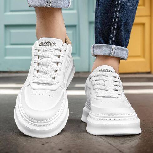 YCMM Lightweight Lace-Up Platform Sneakers for Men and Women Comfortable Casual Walking Shoes in Kuwait