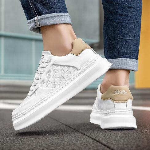 YCMM Lightweight Lace-Up Platform Sneakers for Men and Women Comfortable Casual Walking Shoes in Kuwait