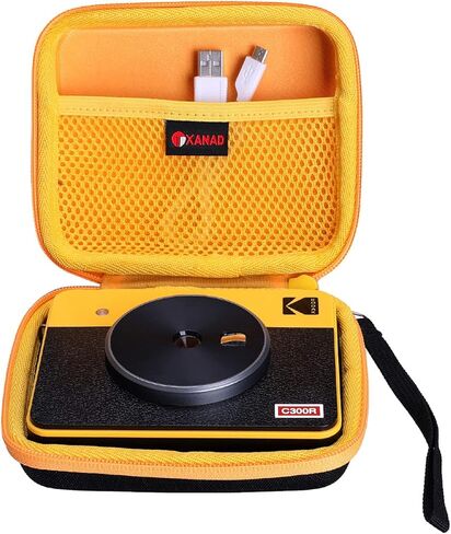XANAD HARD CASE لـ KODAK MINI Shot 3 RETRO/MINI لقطة 3 مربع/ميني لقطة 3 كاميرا فورية ولاسلكية محمولة - حقيبة حماية السفر (أصفر) in Kuwait