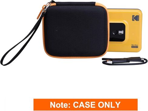 XANAD HARD CASE لـ KODAK MINI Shot 3 RETRO/MINI لقطة 3 مربع/ميني لقطة 3 كاميرا فورية ولاسلكية محمولة - حقيبة حماية السفر (أصفر) in Kuwait