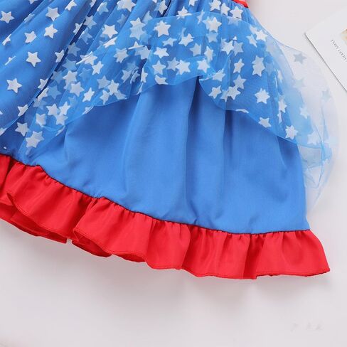Odasdo Todders Girls Dress Kids Bowknot Spaghetti Straps Tulle Tutu Princess Birthday Party Easter Holiday Dress in Kuwait