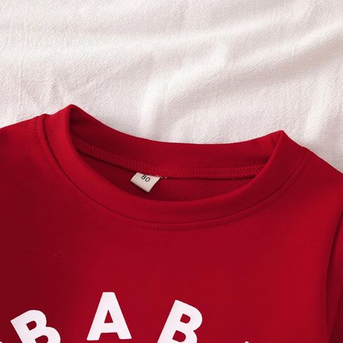 Toddler Baby Girl Valentines Day Outfit Love Babe Letter Long Sleeve Sweatshirts Crewneck Cute Winter Shirt Top in Kuwait