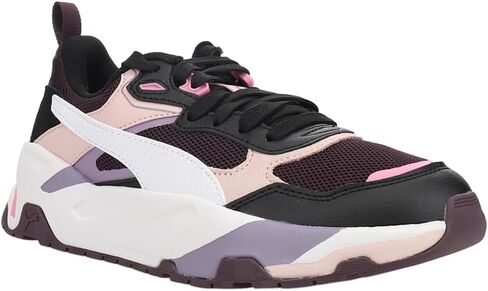 PUMA Womens Trinity Lace Up Sneakers Shoes Casual - Black, Pink, Purple in Saudi Arabia