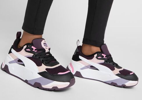 PUMA Womens Trinity Lace Up Sneakers Shoes Casual - Black, Pink, Purple in Saudi Arabia