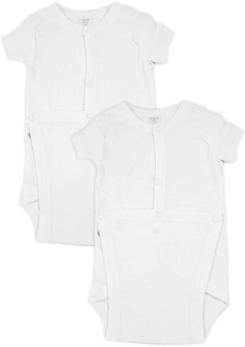 Spasilk baby-girls 2 Pack Cotton Short Sleeve Wrap Bodysuits in Saudi Arabia