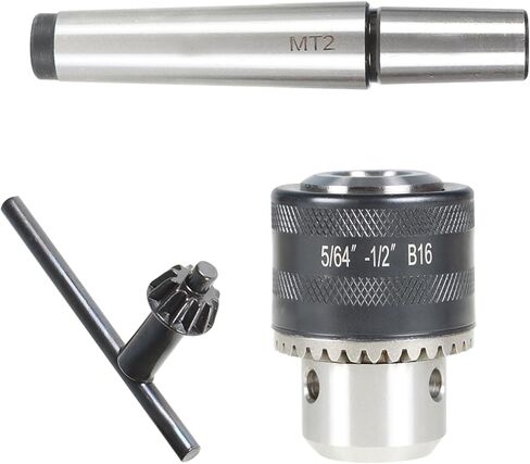 Kimllier B16 الحفر تشاك 5/64 بوصة - 1/2 بوصة صغار مخرطة مخرطة ذيل ذيل أداة الحفر مع MT2 MT ARBOR in Kuwait