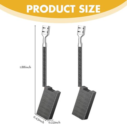 2 حزمة فرش محرك الكربون متوافقة مع DW718 DWS780 DW717 MITER أجزاء منشار الأجزاء استبدال الفرش in Kuwait