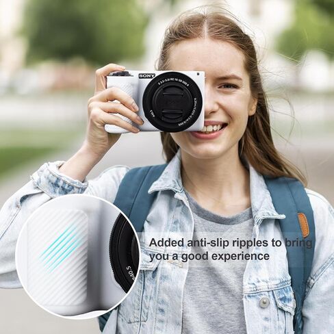 علبة حماية سيليكون ريبي لـ Sony Alpha ZV-E10 II مع حامي شاشة 2pcs ، حالة كاميرا ZV-E10II خفيفة الوزن لـ Sony ZV-E10 II Case in Kuwait
