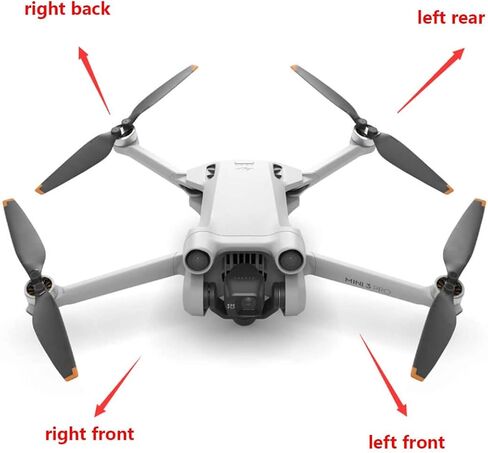 Yueli Mini 3 Pro Arm Drone اليسرى الأمامي اليسرى الذراع الخلفي الأيسر ل DJI Mavic Mini 3 Pro Drone Accessories (اليسار الأمامي) in Kuwait