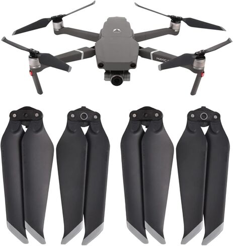 MobileAccessories TL 2 أزواج 8743F ضوضاء منخفضة مراوح السرعة السريعة لـ DJI Mavic 2 Pro/Zoom Drone Quadcopter Sports Camera (Color: Color2) in Saudi Arabia