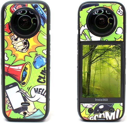 Insta 360 X3 Camera Waterproof Skin Compatible with Insta 360 X3 Action Camera (Black Magic) in Kuwait