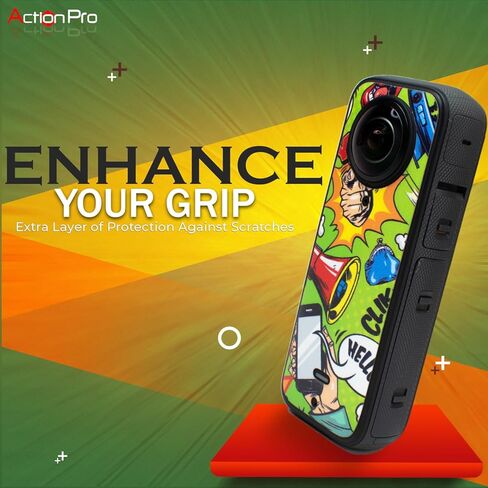 Insta 360 X3 Camera Waterproof Skin Compatible with Insta 360 X3 Action Camera (Black Magic) in Kuwait